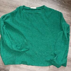 Zenana Outfitters Teal Crew Neck Sweater
